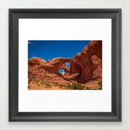 Double Arch in Arches National Park Framed Art Print