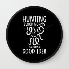 Bloodworm Hunter Wall Clock