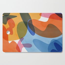 Charmaine 2 - Vibrant Abstract Shapes - Contemporary Painting Cutting Board