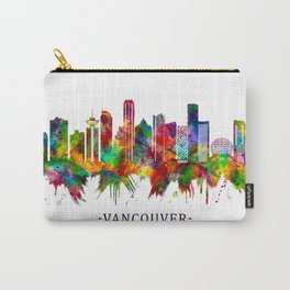 Vancouver Canada Skyline Carry-All Pouch | Wall, Vancouver, Landscape, Illustration, Urban, Design, Painting, Decor, Canada, Columbia 