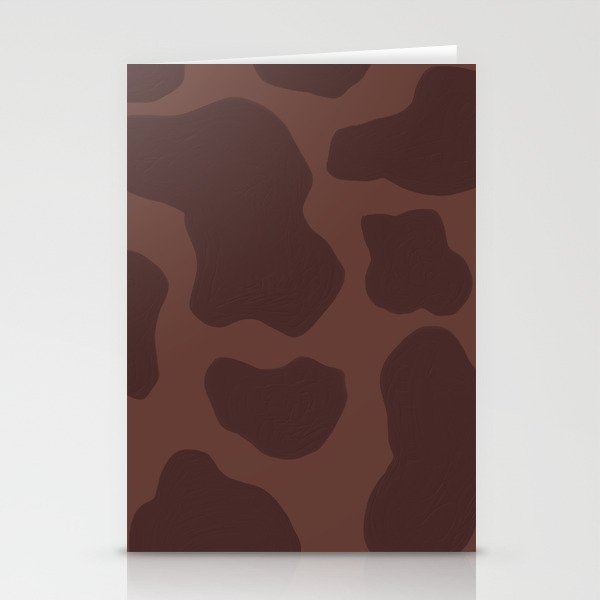 Brown + Tan Howdy Cow Spots, Hand-Painted Stationery Cards
