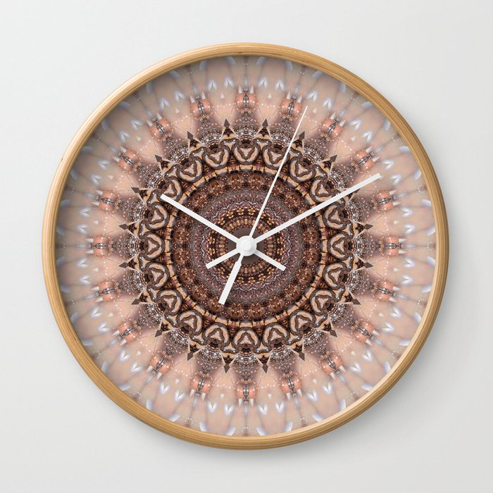 Mandala romantic pink Wall Clock