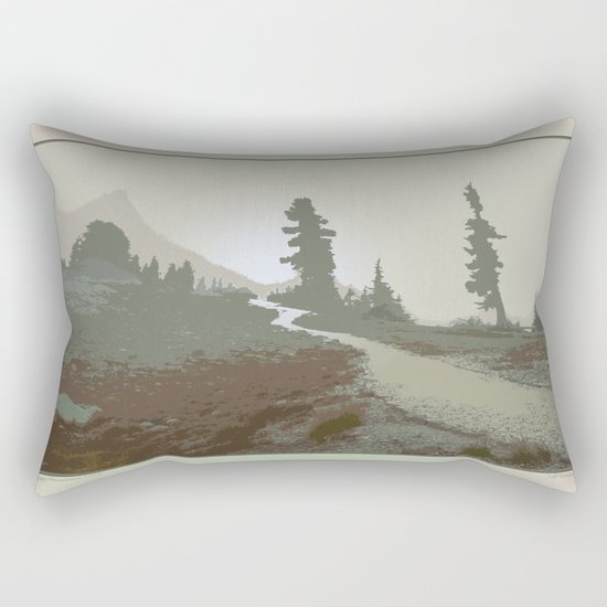 FOGGY MOUNTAIN TRAIL Rectangular Pillow