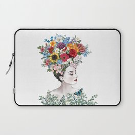 Woman with a Flower Crown Laptop Sleeve