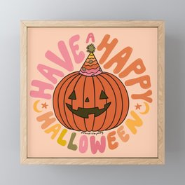 Happy Halloween Framed Mini Art Print