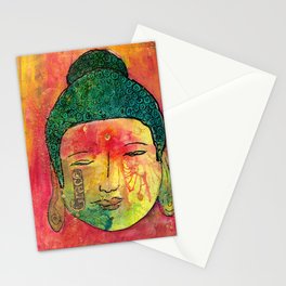 Grace Stationery Cards | People, Collage, Watercolour, Meditation, Painting, Mindfulness, Acrylic, Buddha, Peace, Mixed Media 