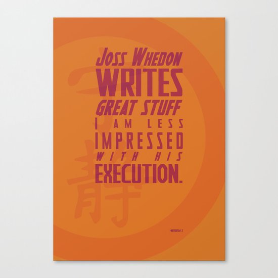 Nerdism 2 - Joss Whedon Canvas Print