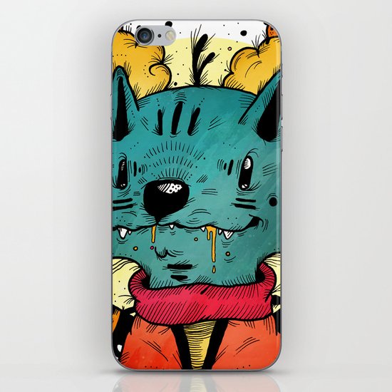 Wolfy (Color Version) iPhone & iPod Skin