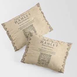 Shakespeare, Hamlet 1603 Pillow Sham