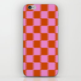 Strawberry Checkerboard Illusion iPhone Skin