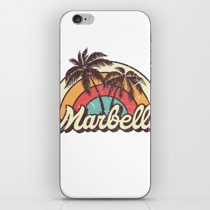Marbella beach city iPhone Skin