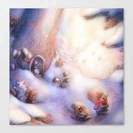 Snowy Morning Canvas Print