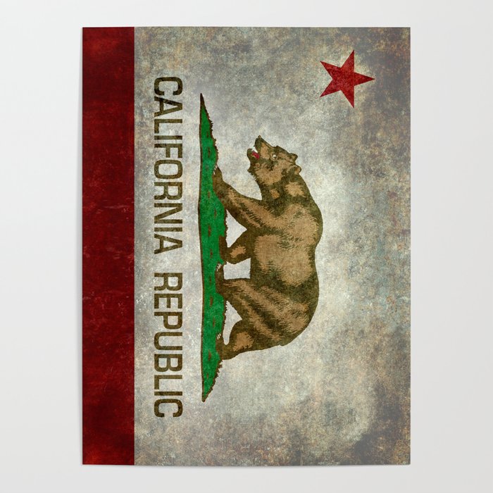 California Republic state flag Poster