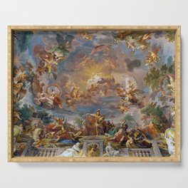 Ceiling in the Villa Borghese, Rome. The Apotheosis of Romulus by Mariano Rossi Serving Tray