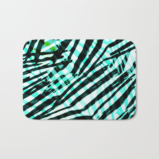 cyan confusion Bath Mat