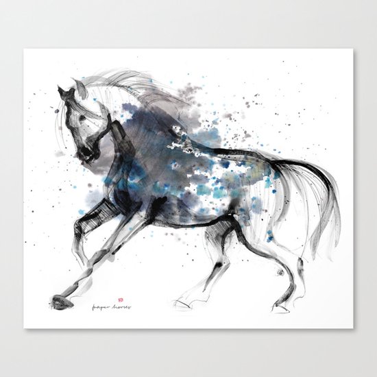 Horse (Storm) Canvas Print