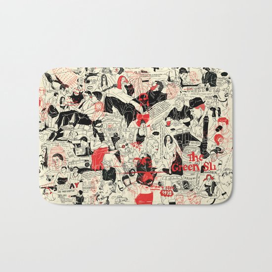 Green sli Bath Mat