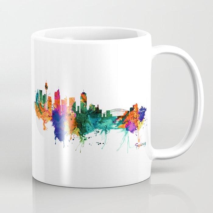 Sydney watercolor skyline Coffee Mug