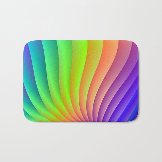 Color Wave Bath Mat