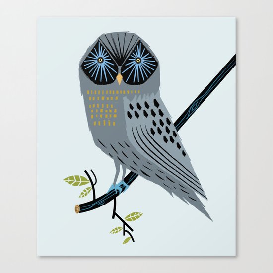The Perching Owl Canvas Print