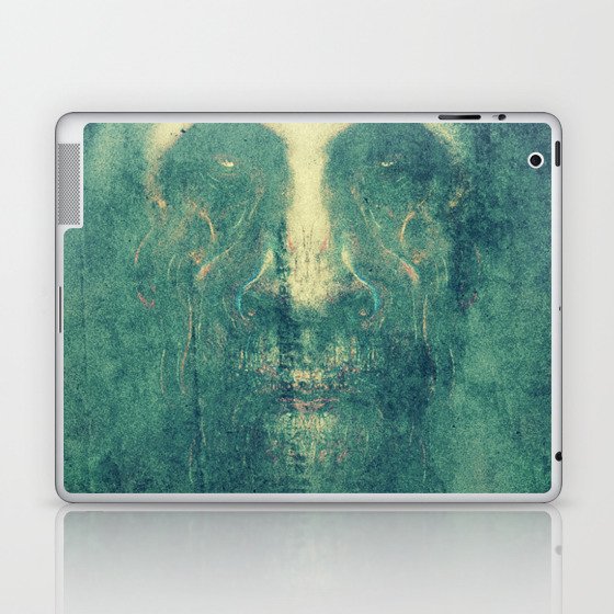 Scary ghost face #7 | AI fantasy art Laptop & iPad Skin