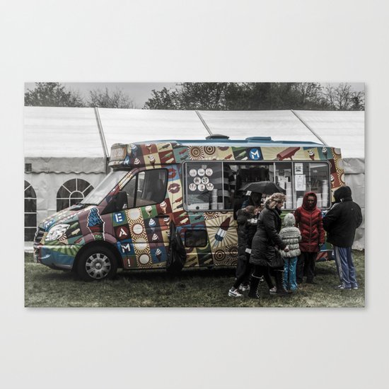 Ice-cream Sun Day Canvas Print