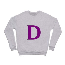D MONOGRAM (PURPLE & WHITE) Crewneck Sweatshirt