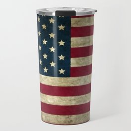 Vintage American flag Travel Mug