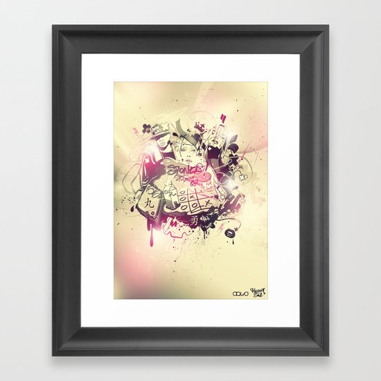 Stoned Framed Art Print