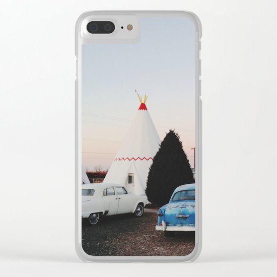 Wigwam Motel Clear iPhone Case