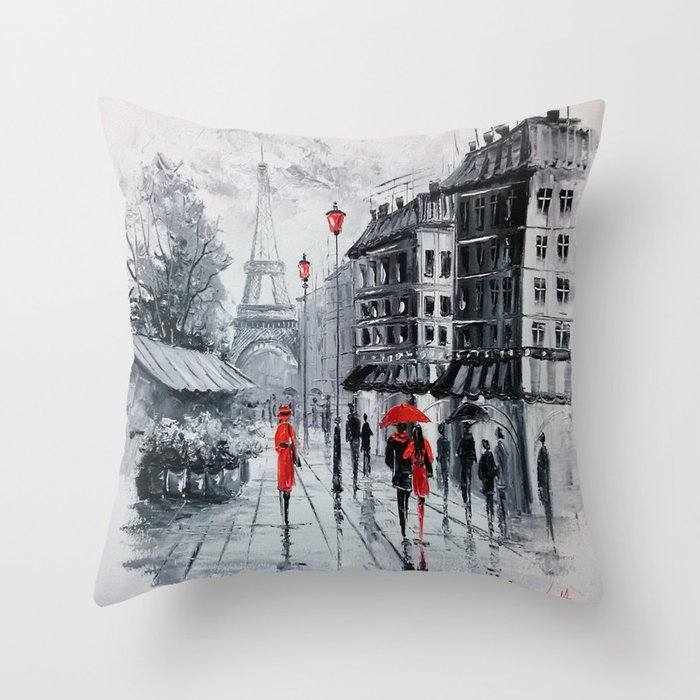 Paris Throw Pillow