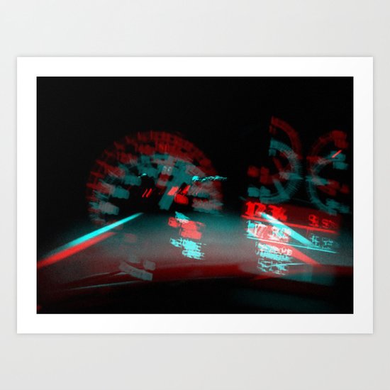 degenerated speed Art Print