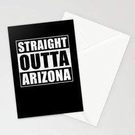 Straight Outta Arizona Stationery Card