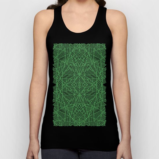 Ab Lace Green Unisex Tank Top