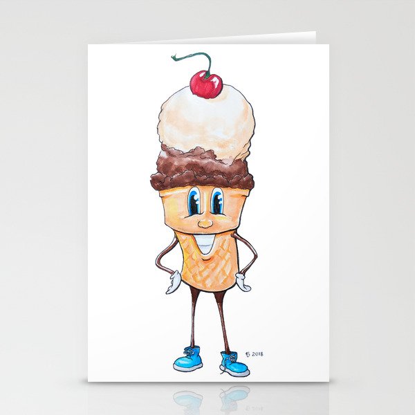 Ice Cream Man Stationery Cards