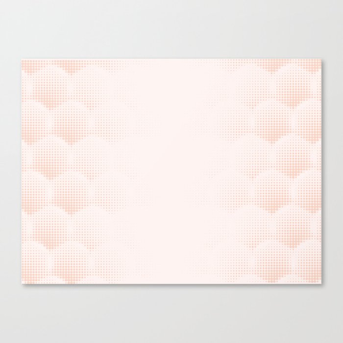 Clouds are Opening, Salmon Pink Canvas Print