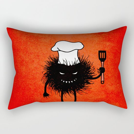 Evil Bug Chef Loves To Cook Rectangular Pillow