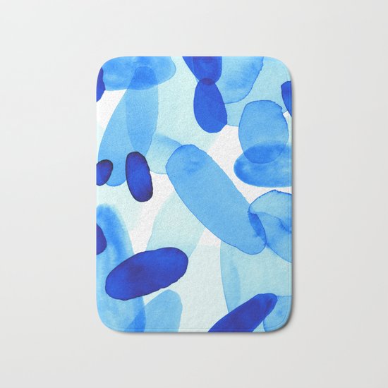 Beach Glass Blue Bath Mat
