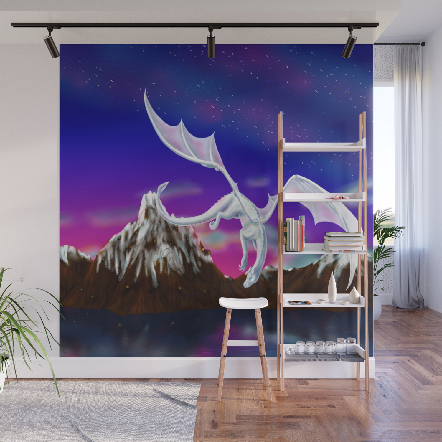 Dragon Of The Stars Itisha The Dragoness Wall Mural By
