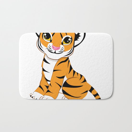 Little Tiger Cub Bath Mat