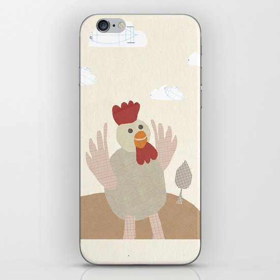 rooster collage iPhone & iPod Skin