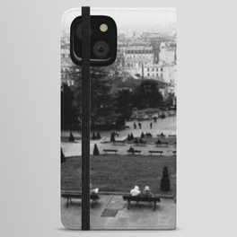 Unfocused Paris Nº 8 | Gardens of Butte Montmartre and panorama of the city | Out of focus photography iPhone Wallet Case