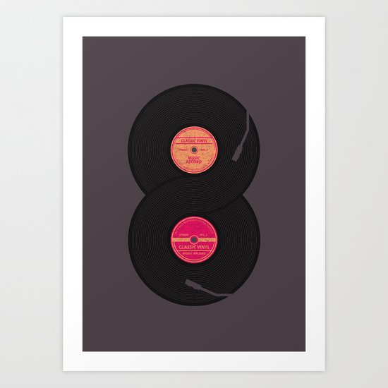 infinity vinyl records Art Print