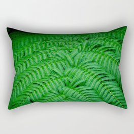 Beautiful nature art green tree summer season colour background. Nature design wall art Rectangular Pillow