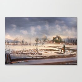 Wisconsin Snow Canvas Print