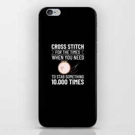 Cross Stitch Pattern Beginner Counted Needle iPhone Skin