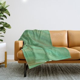 Mint Chocolate Abstract Throw Blanket