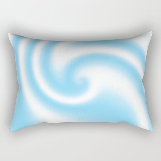 Blue Raspberry Ribbon Candy Fractal Rectangular Pillow