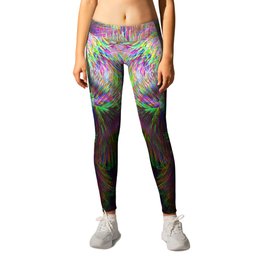 Rainbow ostrich glitch Leggings | Colorful, Feathers, Rainbow, Bird, Glitchphoto, Photo, Ostrich, Glitches, Background, Abstract 