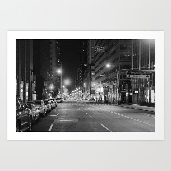 Madison Ave. 12:30am Art Print